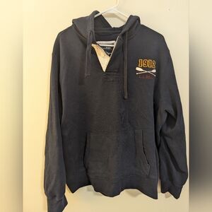 L.L. Bean Men's Navy Hoodie with Embroidered Details
